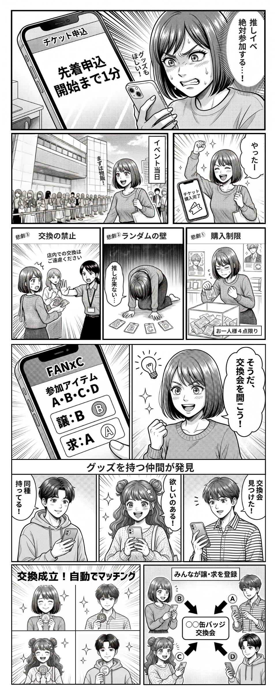 FANxC 交換会マンガ