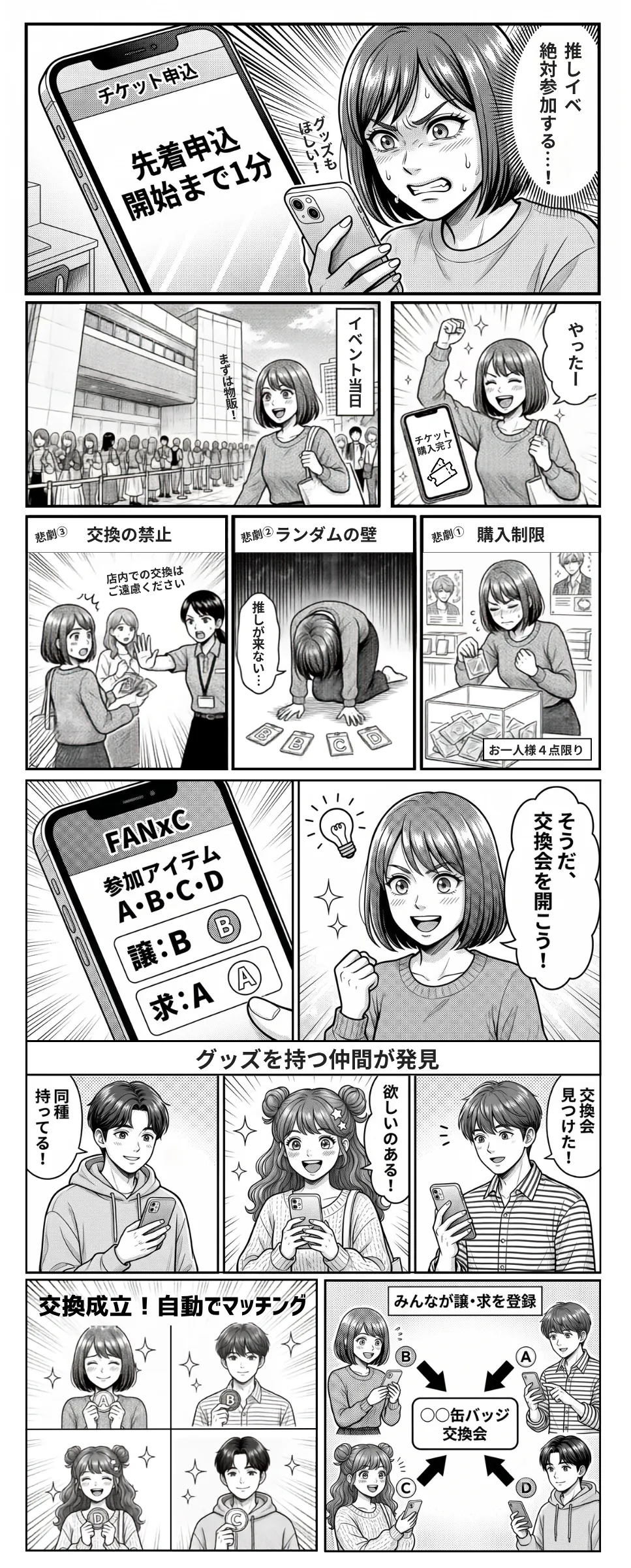 FANxC 交換会マンガ